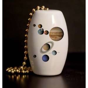  The Nine Planets Porcelain Fan / Light Pull: Home 