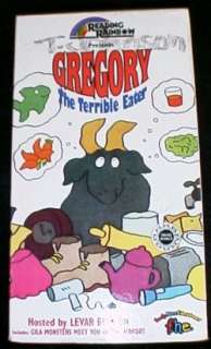 Reading Rainbow GREGORY THE TERRIBLE EATER Vhs Double Feature  