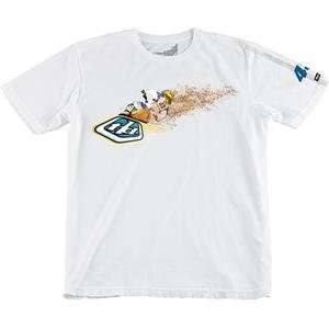  Troy Lee Designs Youth Eli T Shirt   Youth Small/White 