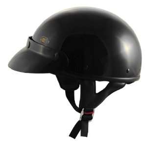   Solid Helmet , Size XS, Color Gloss Black, Style Shorty H023003XS