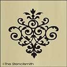 1391 STENCIL Fleur floral damask wall chic decorative items in The 