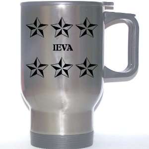   Name Gift   IEVA Stainless Steel Mug (black design) 