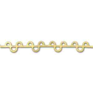  Brass Half Circle Bezel Lace (Ribbon Setting) 11 Coil 