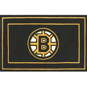   Anglo Oriental Boston Bruins Border Logo Floor Rug: Sports & Outdoors
