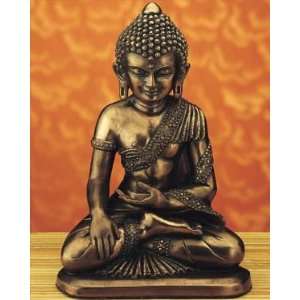  Buddhist Seated Buddha In Lotus Position   Figurine Statue 