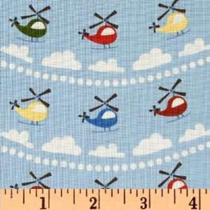   Blake Scoot Helicopter Blue Fabric By The Yard: Arts, Crafts & Sewing