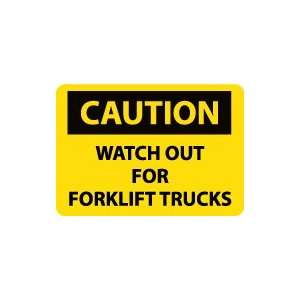   CAUTION Watch Out For Fork Lift Trucks Safety Sign: Home Improvement