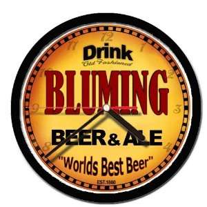  BLUMING beer and ale cerveza wall clock 