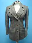 Italy Terrific Fitted Grey Wool Suit Jacket & Vest 42  