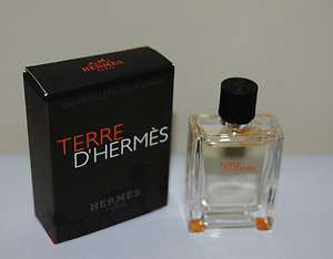 Terre DHermes by Hermes for Men 5 ml / .17 Fl.OZ EDT NEW  
