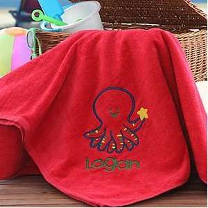 Red Personalized Beach Towel For Kids:  Sports & Outdoors