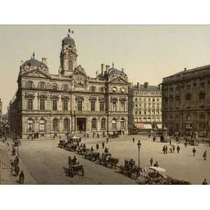   Poster   Place de Terreaux Lyons France 24 X 18.5 