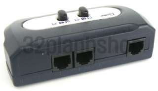 Phone Selector Switch Switcher Sharing Line RJ11 RJ12  