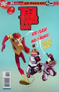 TEEN TITANS GO Comic # 34 KID FLASH & MAS Y MENOS Rare!  