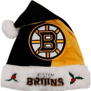 Boston Bruins Colorblock Santa Hat