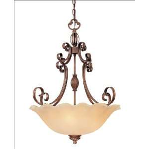     Parisian Bronze Finish  Sculpted Cream Glass