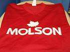MOLSON BEER CANADIAN Red Mesh HOCKEY Jersey LARGE New