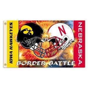     Nebraska Helmet 3 by 5 Foot Border Battle Flag 