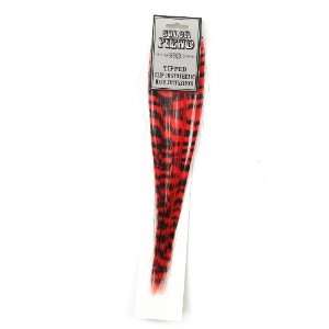  Color Fiend Red And Black Zebra Hair Extensions 2 Pack 