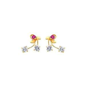   Drop Stud Earrings with Screw back Children: The World Jewelry Center