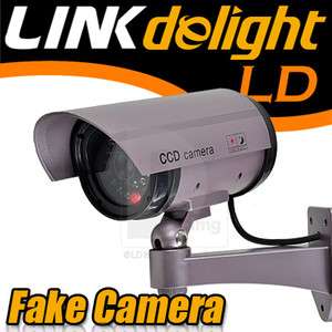   Wireless Fake Dummy CCTV Camera IR Flashing Red LED Light Security