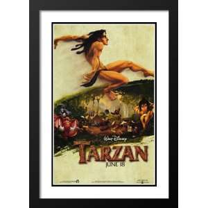  Tarzan 20x26 Framed and Double Matted Movie Poster   Style 