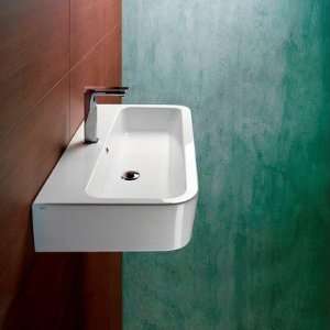  Tracia L2 Ceramic Bathroom Sink with Overflow: Home 