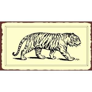  Tiger Vintage Metal Animal Art Retro Tin Sign: Home 