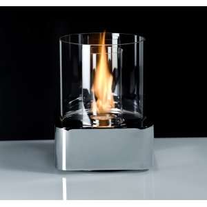  Brasa Carbon Steel & Glass Fire Lamp Centerpiece