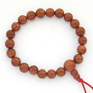    GOLDSTONE   Power Bead Mala Bracelet