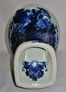   Ironstone Flow Blue Toilet Shaped Pot, Commode, 6 3/4 Tall  