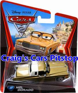 Youre bidding on a brand new on card Disney Cars 2 Mel Dorado