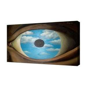 Magritte Specchio Falso   Canvas Art   Framed Size 12x16 