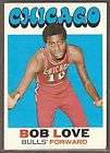 1971 72 topps 45 bob love chicago bulls ex+ buy