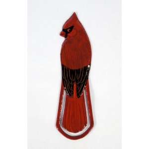   Handpainted Red Cardinal Bird Bookmark (Set Of 12)