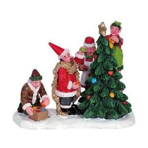   Village North Pole Christmas Tree Figurine #62228: Home & Kitchen