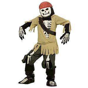 Disney Store Pirates of Caribbean BONEY Skeleton Costume XS 4 NEW 