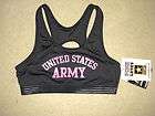 VICTORIAS SECRET love pink black sports bra US UNITED STATES ARMY (L)