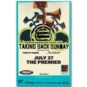  Taking Back Sunday   Concert Flyer   Bb