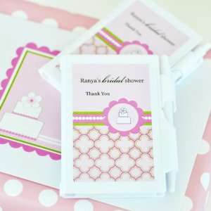  Personalized Pink Cake Notebook Favors Health & Personal 