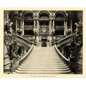   Staircase Honor Architecture King Louis XIV   Original Halftone Print