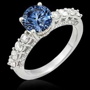  75 carats blue diamond engagement ring white gold: Everything Else