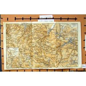    Map 1914 Germany Plan Harzburg Weringerode Brocken