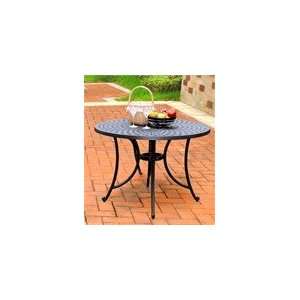   42 Cast Aluminum Dining Table in Charcoal Black: Everything Else