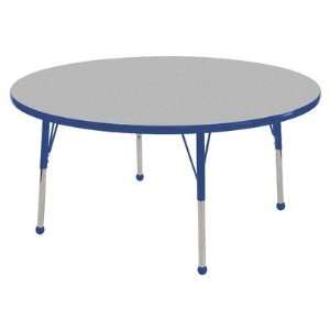  48 Round Adjustable Activity Table in Gray Edge Banding 