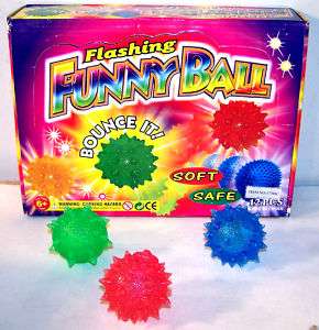 FLASHING LIGHT UP SPIKEY HIGH BOUNCING BALLS toys  
