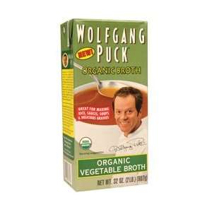 Wolfgang Puck Vegetable Broth 32 oz (Pack Of 12)  Grocery 