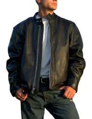 Interstate Leather Mens Basic Leather Touring Jacket (Large)