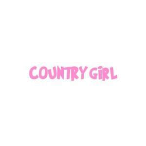  Country Girl SOFT PINK Vinyl window decal sticker: Office 