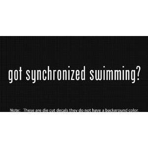 (2x) Got Synchronized Swimming   Sticker   Decal   Die Cut 
